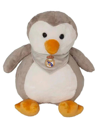 Pingüino de peluche Real Madrid 25 cm
