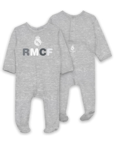 Pijama algodón Real Madrid de manga larga para bebés