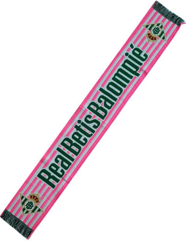 Bufanda rosa verdiblanca Real Betis