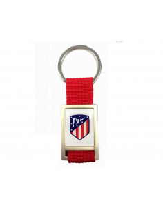 Llavero Atlético de Madrid rectangular rojo escudo nuevo