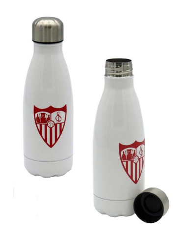 Botella de acero blanca inoxidable Sevilla FC 550 ml