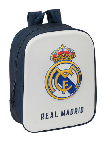 Mochila guardería Real Madrid con escudo 3D