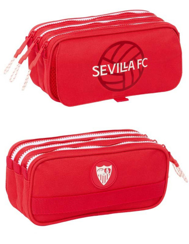 Estuche porta todo Sevilla FC grande 4 departamentos