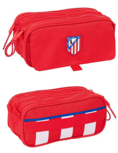 Estuche porta todo grande Atlético de Madrid triple