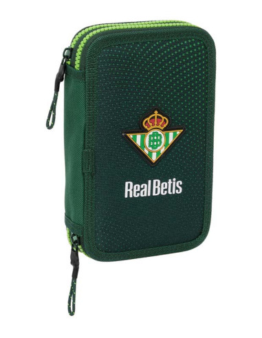 Estuche doble Real Betis con 28 piezas escolares 2024-25