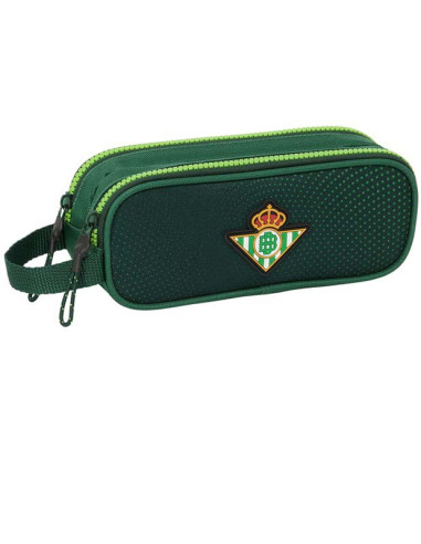 Estuche porta todo escolar doble Real Betis 2024-25 resistente al agua