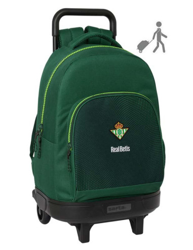 Mochila grande Real Betis ruedas compac 2024-25 resistente al agua