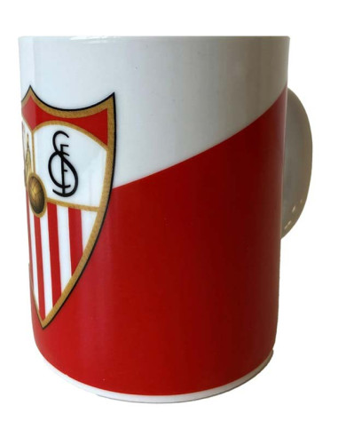 Taza de porcelana Sevilla FC en caja de regalo