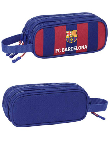 Estuche escolar tres departamentos FC Barcelona 2024-25