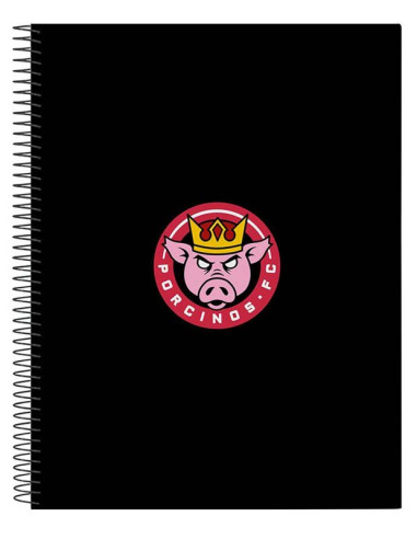 Cuaderno Porcinos Kings League 120 hojas A4