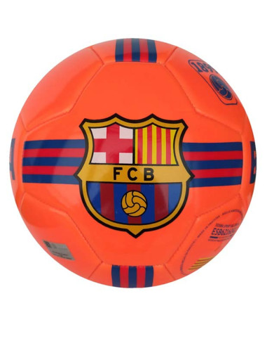 Balón grande reglamentario FC Barcelona color naranja T5