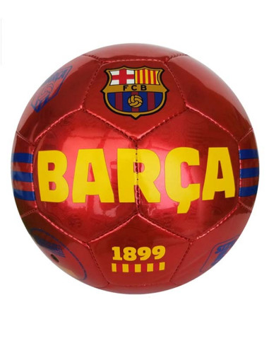 Balón de fútbol grande FC Barcelona líneas rojo