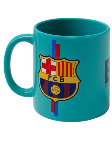 Taza de porcelana FC Barcelona con escudo y leyenda Barça