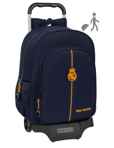 Mochila Junior Real Madrid con carro 3ª equipación 2024-25