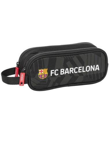 Estuche porta todo doble FC Barcelona Black 2024-25