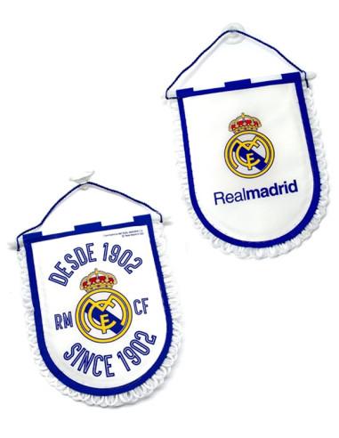 Banderín Real Madrid Since 1902 con ventosa