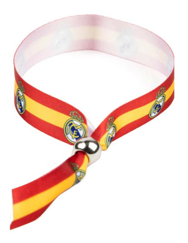 Pulsera de tela Real Madrid con los colores de España