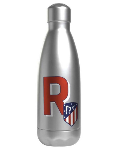 Botella acero inoxidable Atlético de Madrid personalizada letra R