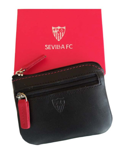 Monedero de piel Sevilla FC dos departamentos