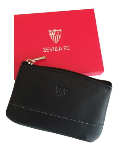 Monedero de piel Sevilla FC color negro