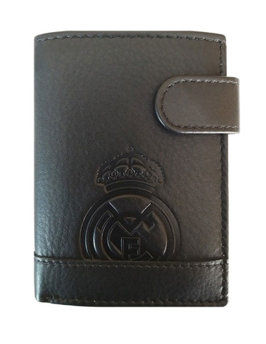 Cartera billetero de piel Real Madrid con broche