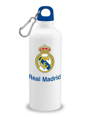 Cantimplora aluminio Real Madrid 500 ml blanca