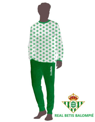 Pijama Real Betis manga larga invierno adulto 2025