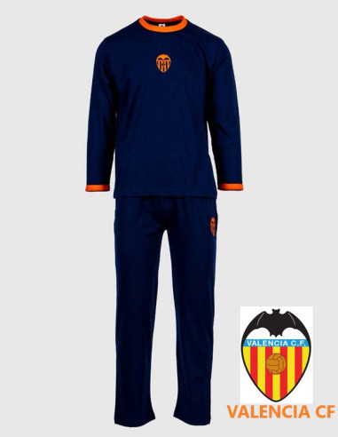 Pijama Valencia CF manga larga invierno adulto