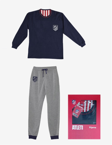 Pijama Atlético de Madrid manga larga adulto 2025