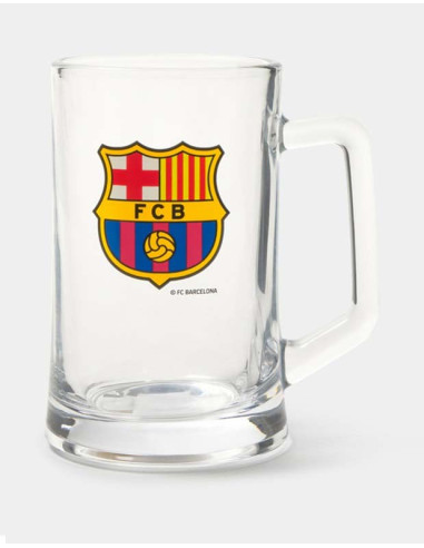 Jarra cerveza cristal FC Barcelona 2025