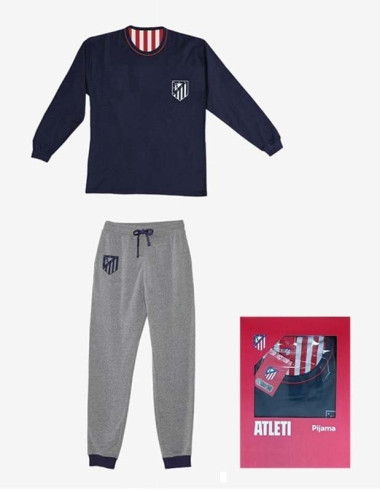 Pijama Atlético de Madrid infantil manga larga