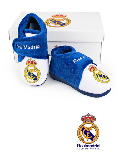 Zapatillas peluche Real Madrid infantiles andar por casa