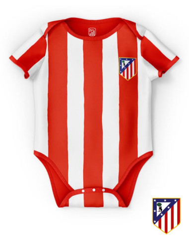 Body bebé unisex Atlético de Madrid rojiblanco