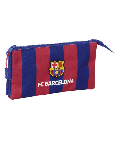 Estuche porta todo FC Barcelona tres departamentos 2025