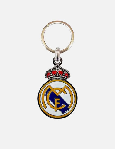 Llavero metálico escudo Real Madrid con relieve