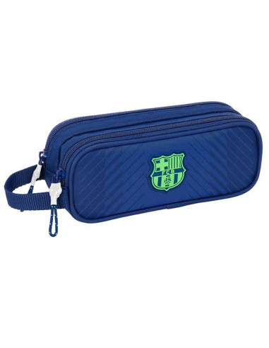 Estuche escolar doble FC Barcelona Navy Blue