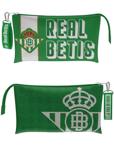 Estuche porta todo triple Real Betis La Vida en Verde